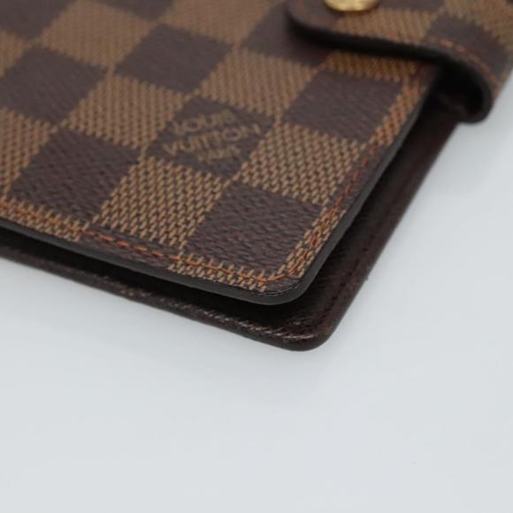 LOUIS VUITTON Damier Ebene Agenda PM Day Planner Cover R20700 LV Auth ac3544 - Picture 7 of 16